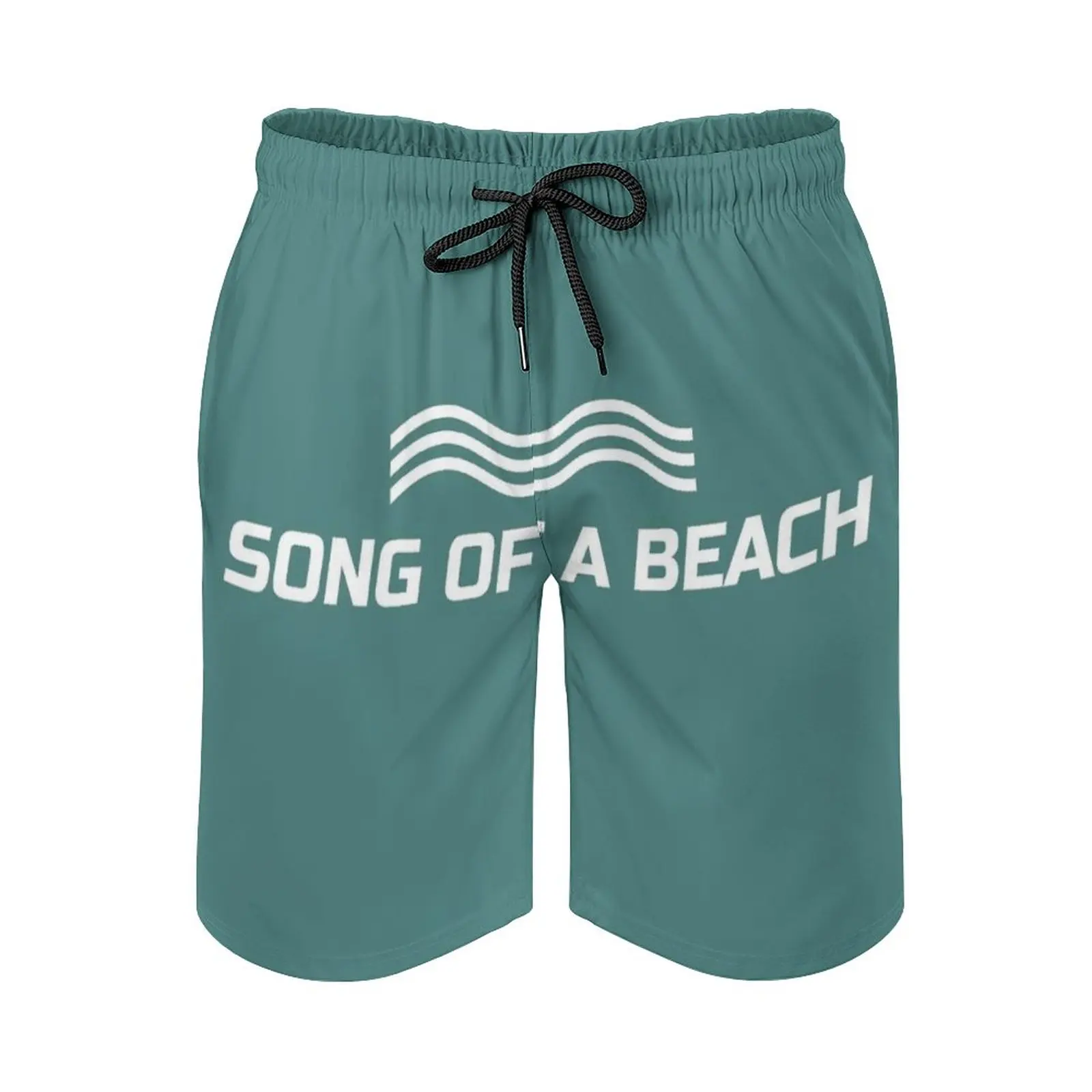 

Song Of A Beach Print Swim Beach Board Shorts Swimsuit Loose Men's Trunks Breathable Crazy Goodtimes Play Laugh Enjoy Fun Funny