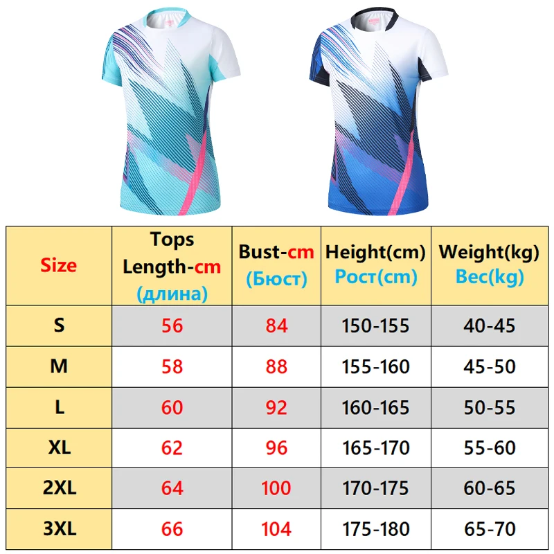 Women Badminton Shirts New 3D Fashion Table Tennis Running Sport Quick Dry Breathable Top Game Outdoor Training Short Sleeves