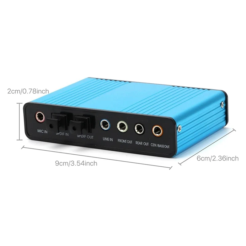 Звуковая карта 6-канальная внешняя звуковая USB 2 0 7 1 5 объемный звук оптическая S/PDIF