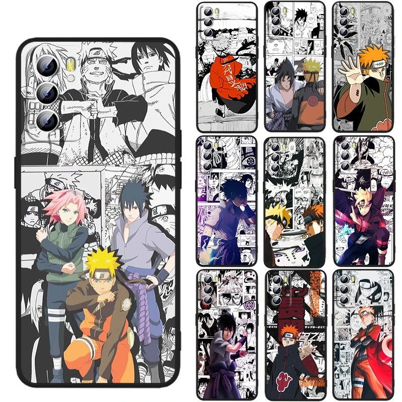 

Popular Anime Naruto Manga For OPPO Reno 7 6 5 4 3 SE Z F Pro Plus 4G 5G Black Phone Case Silicone Cover Soft Shell Funda Capa