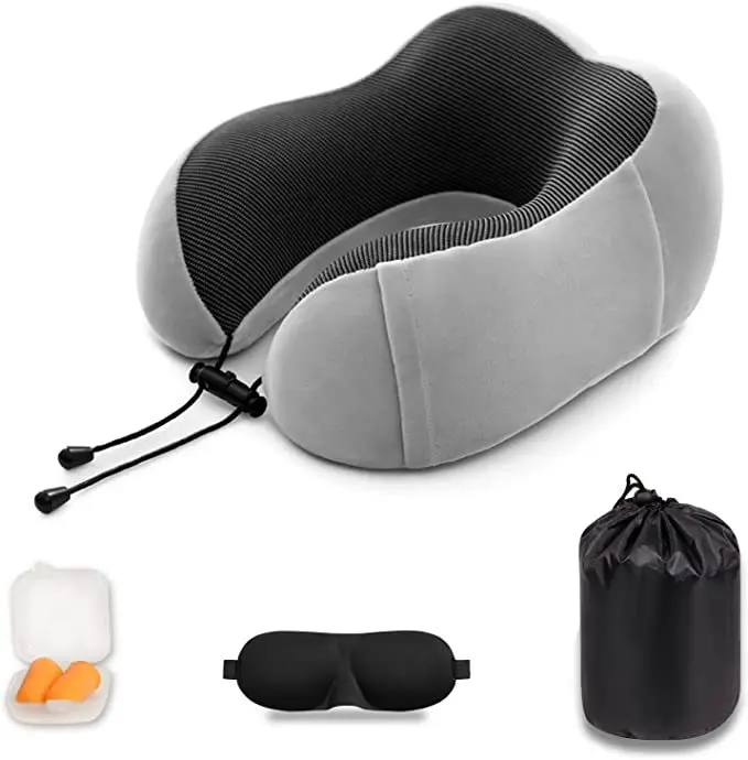 

U-образная подушка для шеи из пены с эффектом памяти, мягкая дорожная подушка с медленным восстановлением формы, подушка для массажа, подушка для шеи