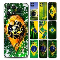 football brazil brazilian flag phone case for honor 50 30 10 lite 30i 20 20e 9a 9c 9x pro 8x nava 8i 9 y60 cover silicone cases