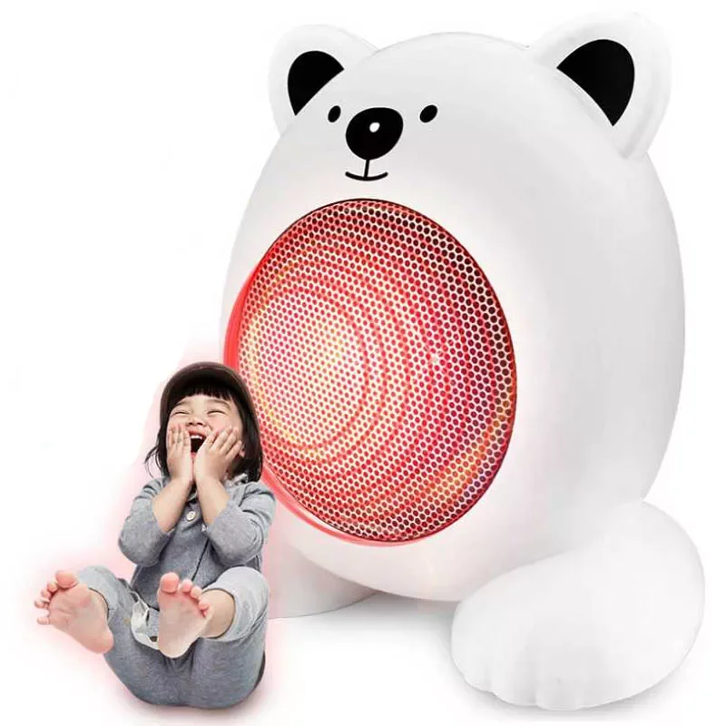 

portable Cartoon Shape personal Mini Fan Heater Desktop Household ceramic room Electric Heater Fast Handy Heater Warm Machine