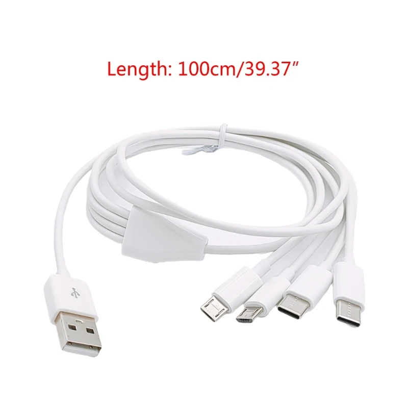 Универсальный зарядный кабель Разъем USB 2xType-C/2xMICRO Кабель для зарядки Шнур питания
