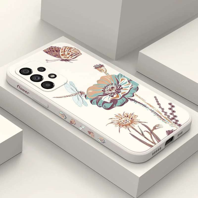 

Dragonfly Lotus Case For Samsung A54 A34 A73 A53 A33 A23 A14 A13 A03 A03S A04 A04S A04E A72 A52 A52S A32 A22 A12 A71 A51 4G 5G