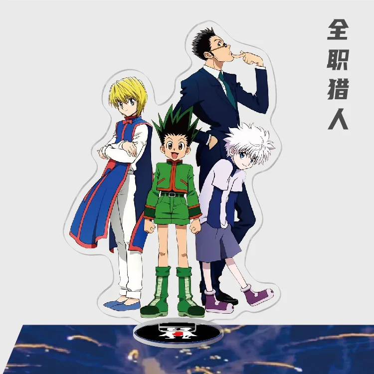 Аниме Hunter X акриловая модель на подставке Gon Freecss Killua Zoldyck Kurapika Hisoka экшн-фигурки