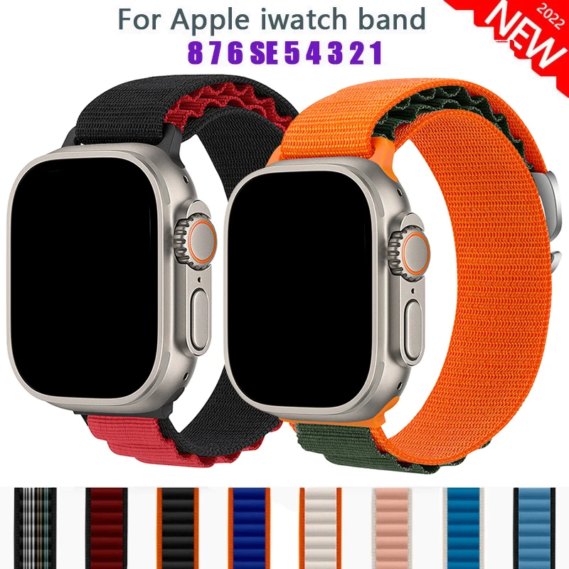 

Alpine loop band for Apple watch strap 49mm 44mm 40mm 45mm 41mm 42mm 38mm 40 44 45 mm bracelet iWatch Ultra series 8 7 5 6 3se 4