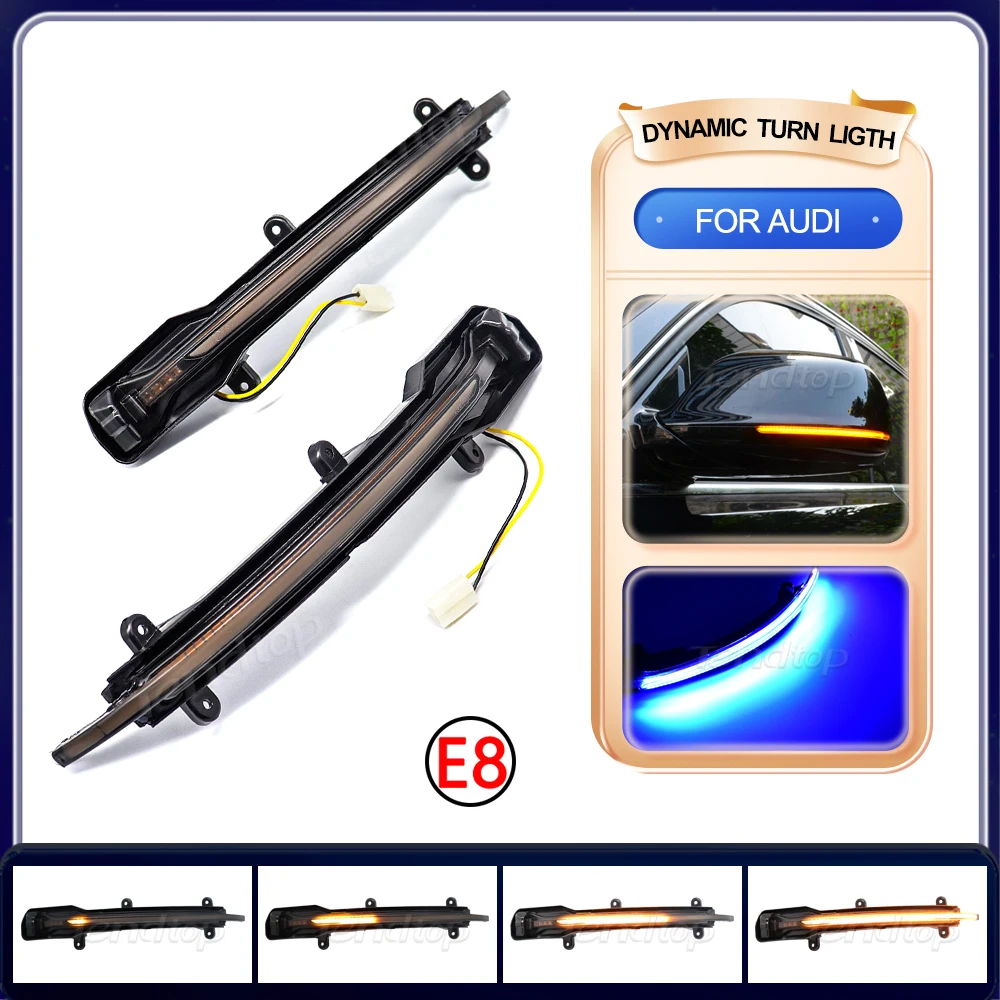 

2 шт., повторитель сигналов поворота для зеркала заднего вида Audi Q5 SQ5 8R 2010 2014 2015 2016 2017 Q7 4L SQ7
