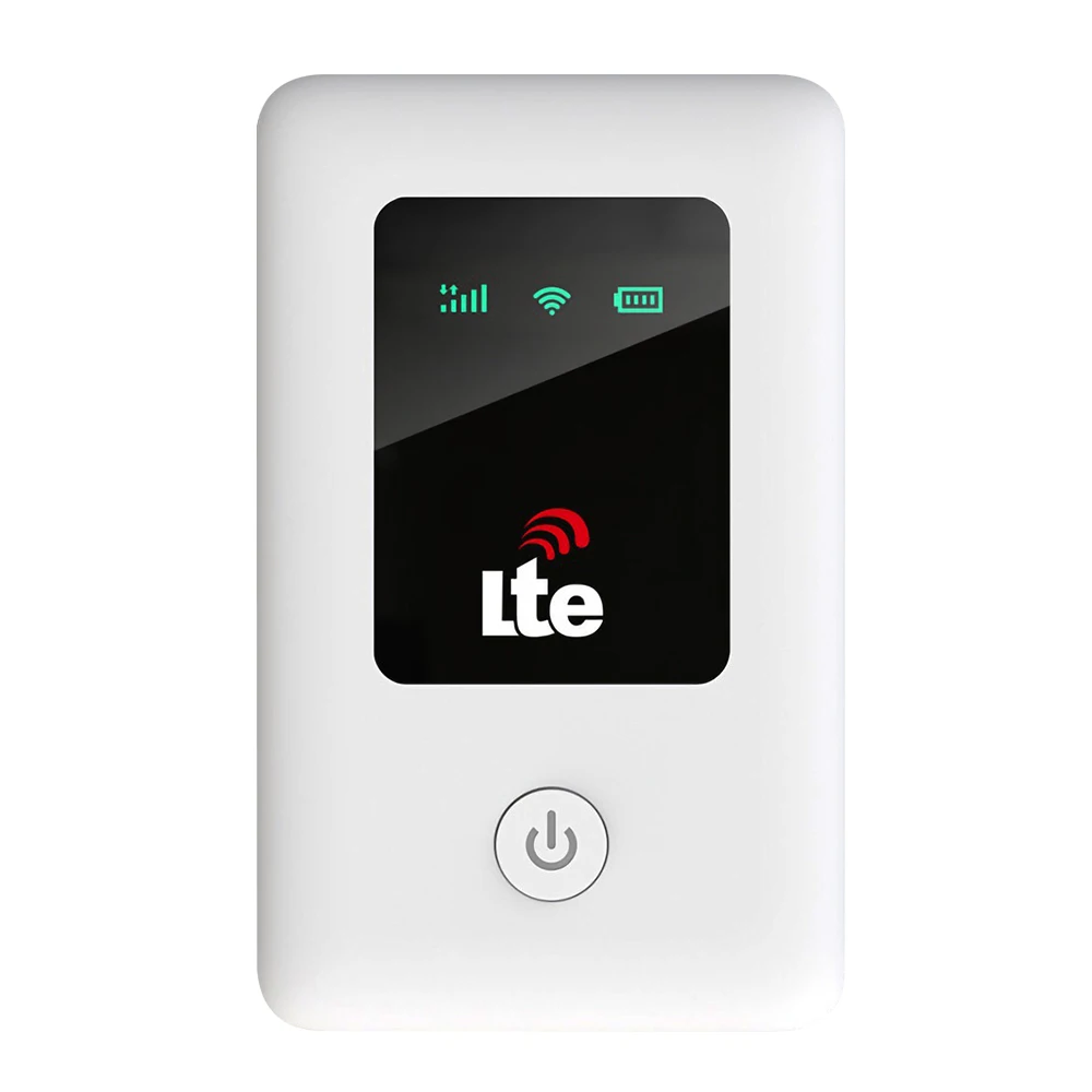 

4G LTE Mobile WiFi Portable WiFi Hotspot MiFi with SIM Card Slot 2100mAh Battery Support 10 Users for Europea Asia Africa Region