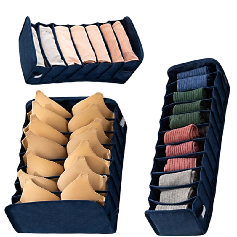 

Органайзер для нижнего белья, бюстгальтеров, коробка для хранения, домашний складной органайзер для бюстгальтеров, одежды, шкафа, общежития, органайзер для трусиков, шарфов, носков