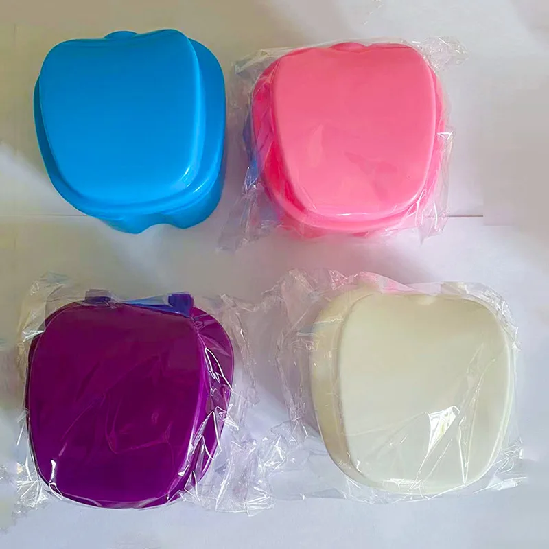 Коробка для зубных протезов ухода за полостью рта чехол искусственная кожа с