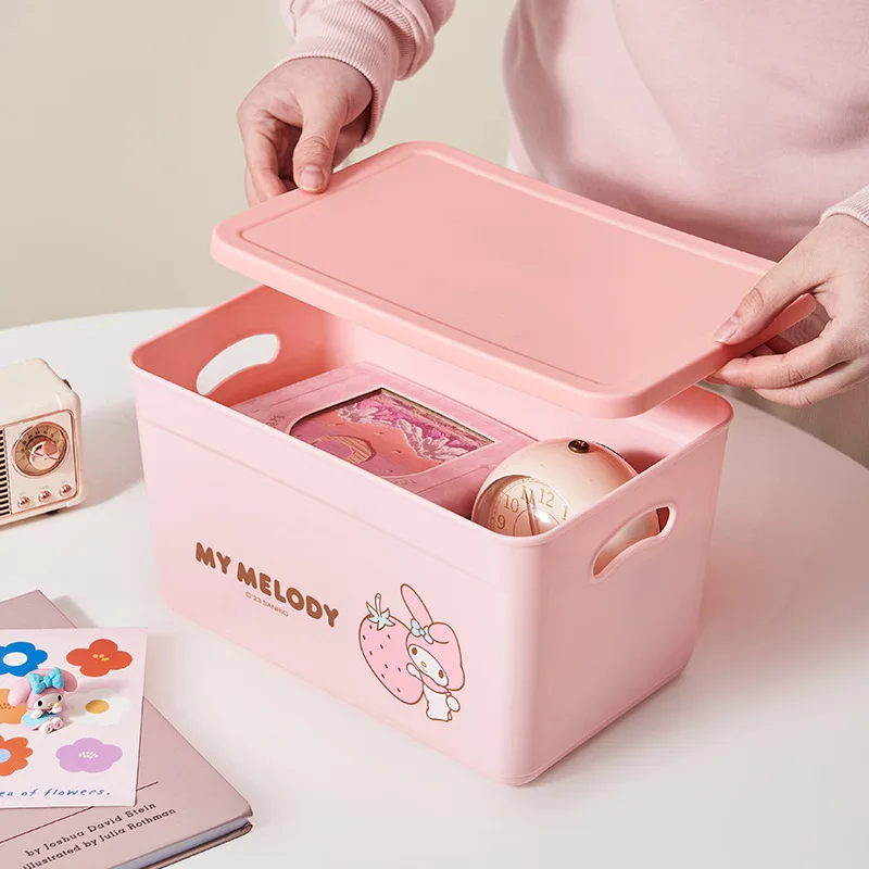 Sanrio коробка для хранения с крышкой 3 шт./Набор Kawaii Cinnamoroll Kuromi My Melody мультяшная