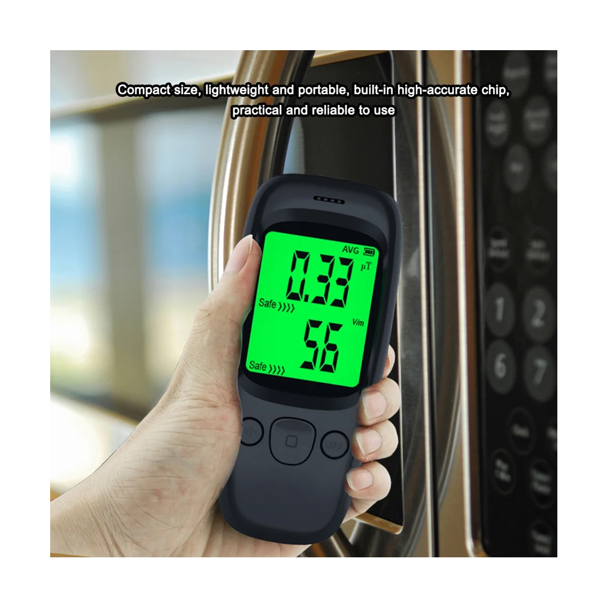 Цифровой детектор электромагнитного излучения тестер с ЖК дисплеем измеритель