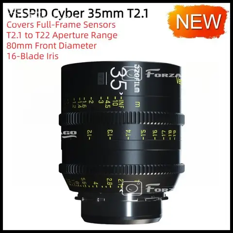 DZOFilm vespid prime 25 мм, 35 мм, 50 мм, 75 мм, 100 мм, T2.1 PL / EF крепление для фотографа, камеры, видеосъемки, жесткая фотография
