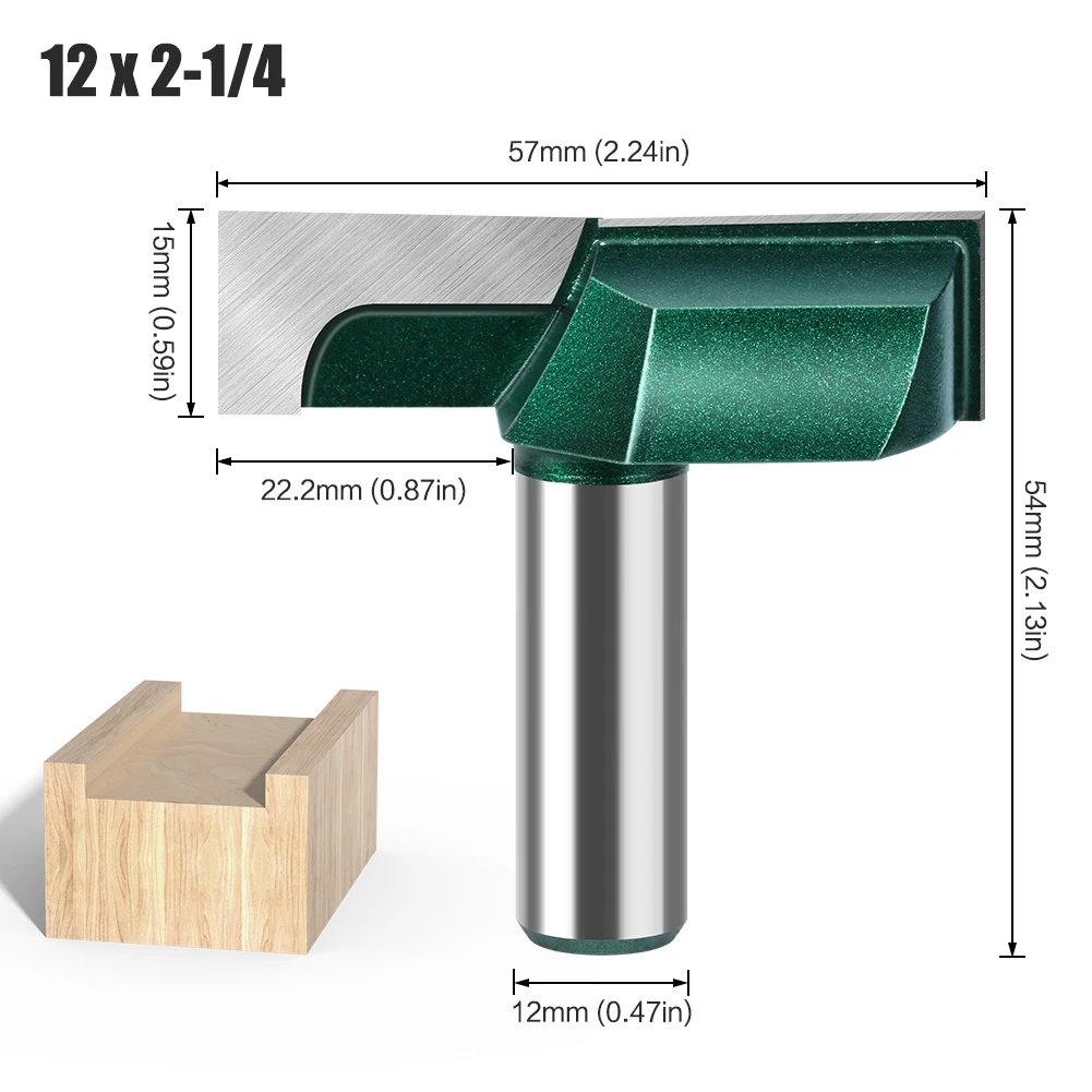 

Фреза для очистки нижней части хвостовика 1/2 дюйма, 12 мм, долбежная фреза, поверхность лопатки, выравнивание плиты, деревообрабатывающая фреза