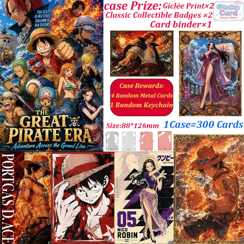 Фото Коллекционные карточки One Piece «Эпоха великих пиратов», средний размер, аниме, отрывные, целая коробка, оптом, загадочные №1