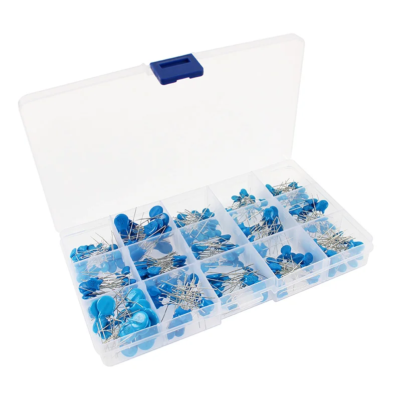 

300pcs/box 1KV 2KV 3KV High Voltage Ceramic Capacitors Assortment Kit Box 1nF 2.2nF 10nF 22nF 0.47nF 102 222 472 103 223 152 332