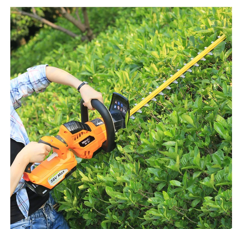 

58v Portable Hedge Trimmers Cordless High Performance Garden Tools Electric Power Hedge Trimmer