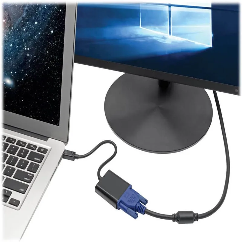 Адаптер Mini DP-VGA 1080p дисплей для ПК и ноутбука | Электроника