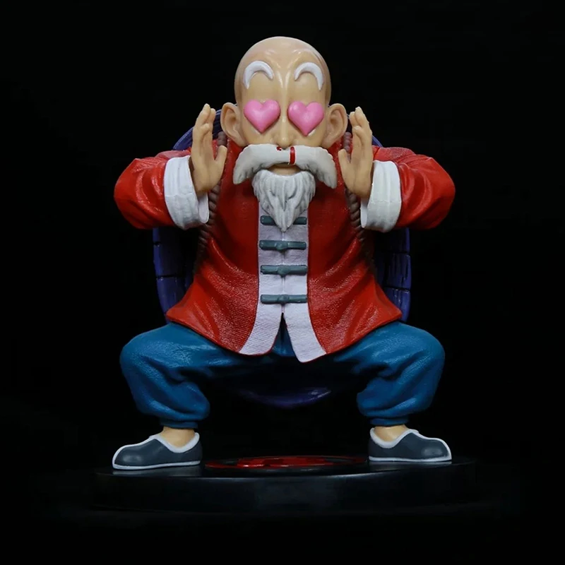 

16cm Anime Dragon Ball Z Action Figure Master Roshi Horny Man Muscle Kame Sennin Kawaii Doll PVC Collectible Model Toy Gift