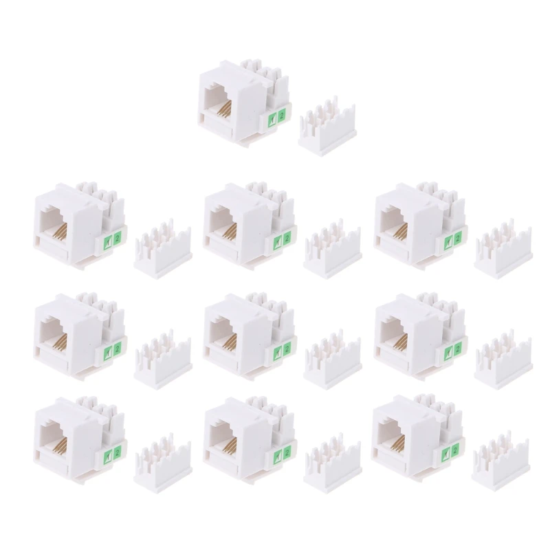 

10pcs Telecom Voice Jack Telephone Module RJ11 CAT3 Information Socket Adapter