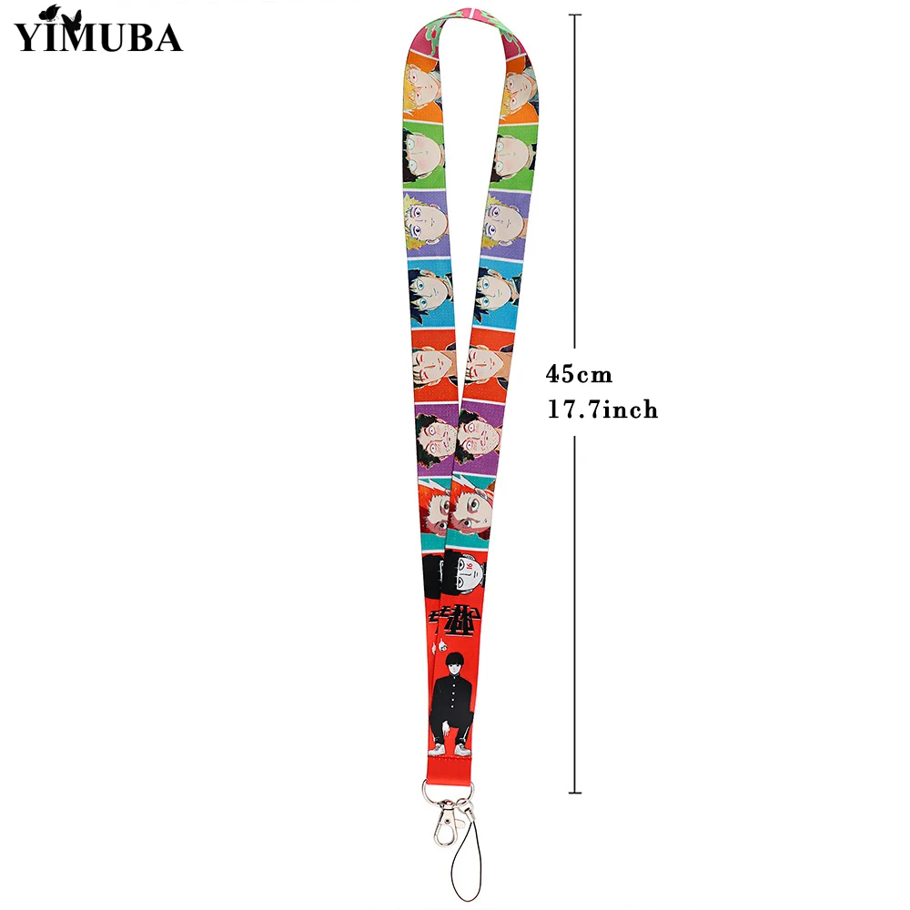 Японские ремешки для ключей с мотивом аниме мобу саико Hyaku маскарадный ремешок на