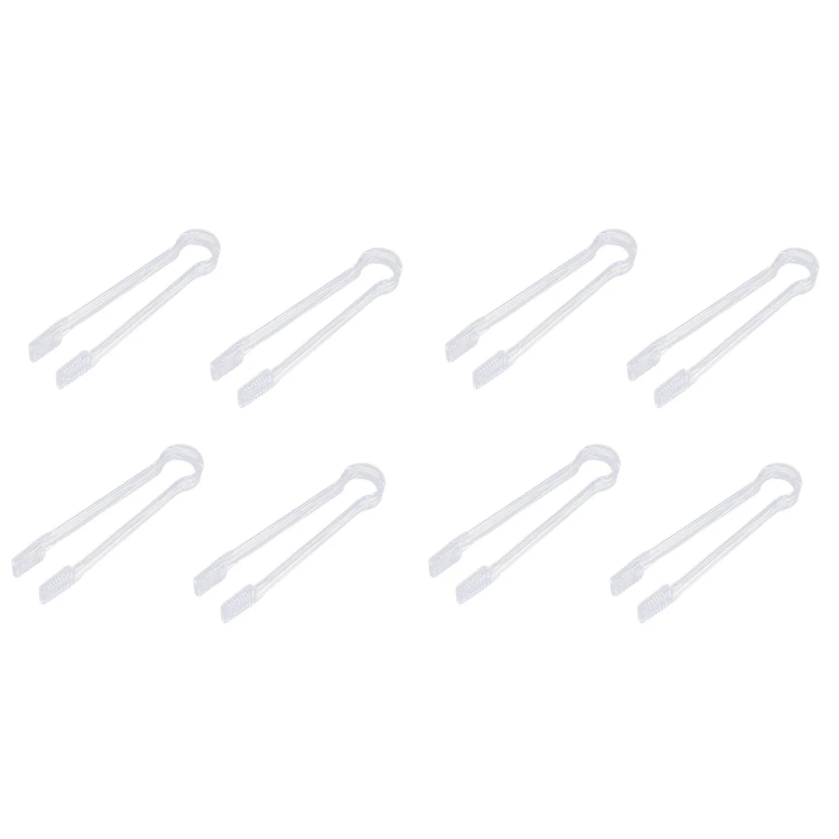 

Tongs Ice Tong Serving Clear Cake Mini Appetizers Heavy Duty Candy Bread Clamp Crystal Kitchen Utility Grill Salad Steel Clip
