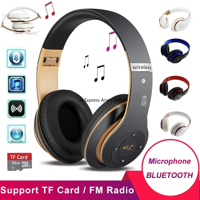 

Беспроводные наушники с шумоподавлением, Bluetooth 5,0, складная гарнитура громкой связи, Hi-Fi стерео игровые наушники для ПК, iPhone