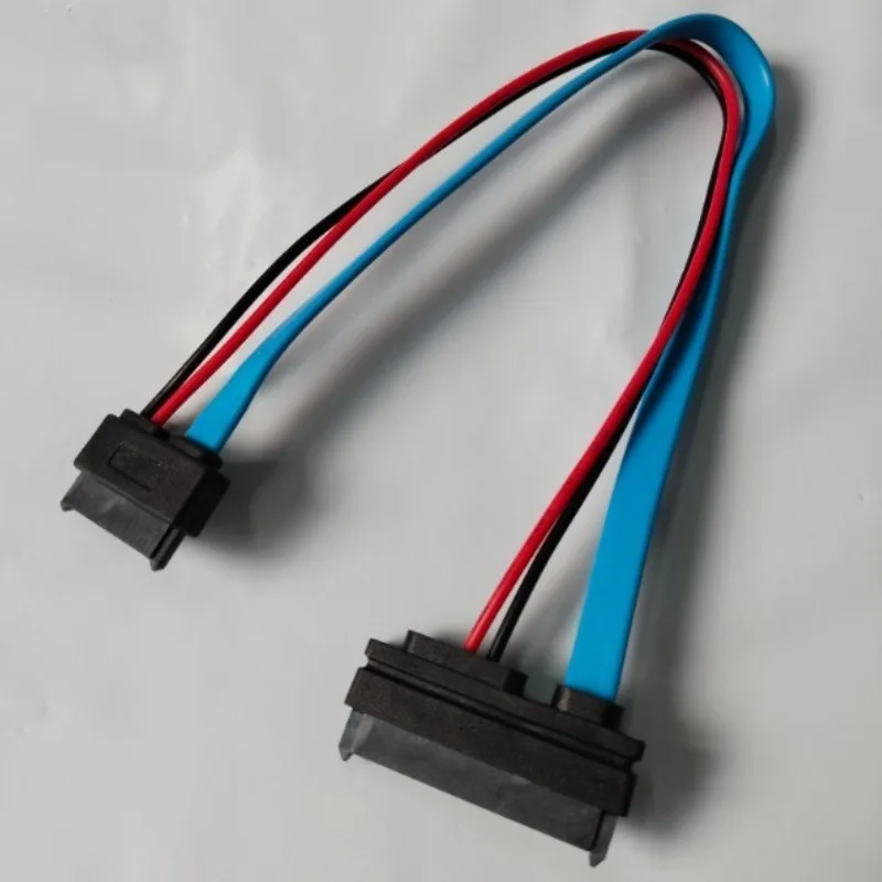

SATA кабель 22Pin 7+15 женский на 13Pin 7+6 мужской 30 см