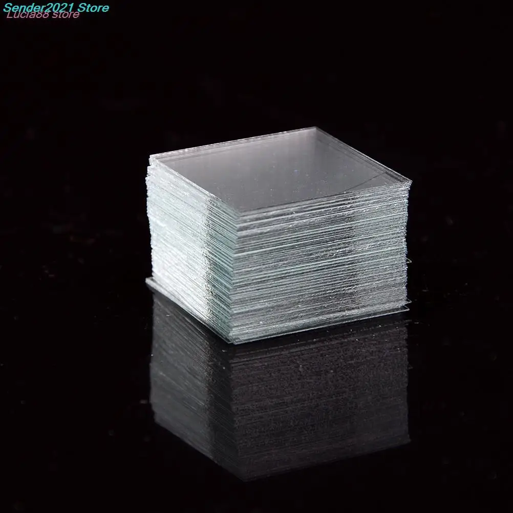 

100 Pcs Microscope Glass Cover/Slide 24x24mm Laboratory Equipment Parts