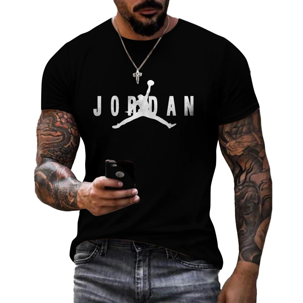 

Футболка мужская оверсайз, брендовая черно-белая футболка с надписью и знаком, Повседневная смешная дизайнерская рубашка с принтом