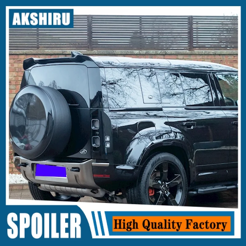 

New design For LAND ROVER DEFEND 2020 2021 spoiler high quality ABS materail Rear Roof Defender Spoiler Trunk Boot Lip tail Wing