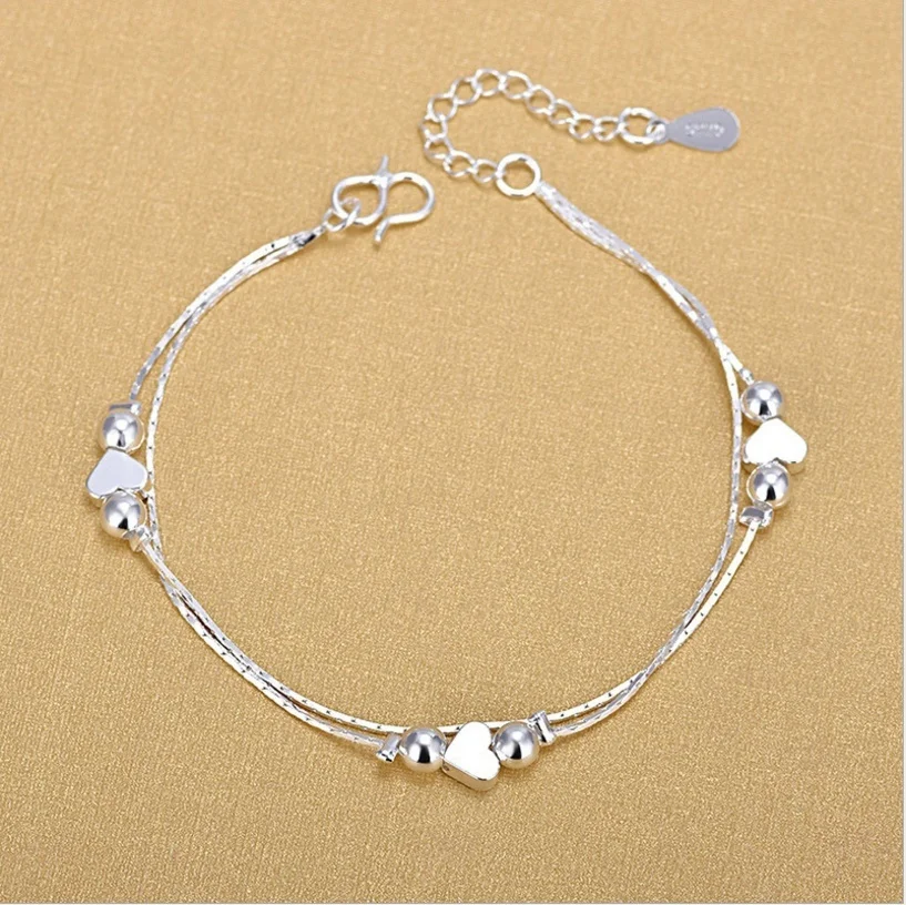 

DELYSIA KING Peach Heart Double Bracelet Ladies Style