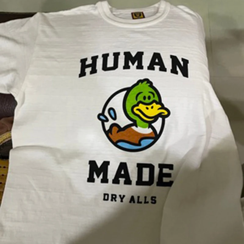 HUMAN MADE Short Sleeve Print Swim Duck Men Women 1:1 Oversized Casual Human Made T-shirt