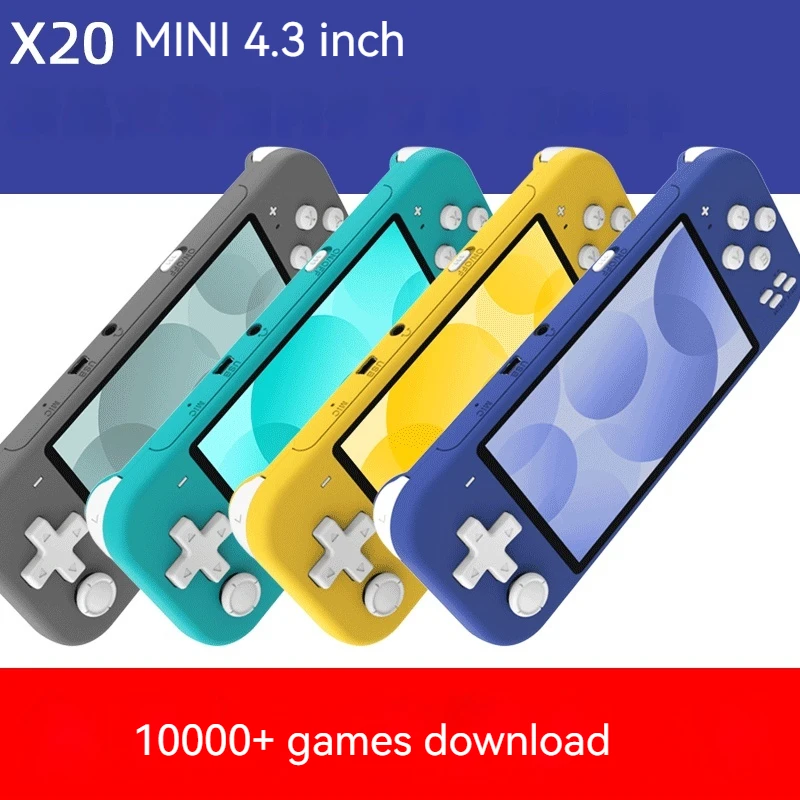 

New X20 Mini Retro Handheld Console game 4.3 Inch Built-In 10 Emulators You Can Download A Variety Of Arcade Games Freely