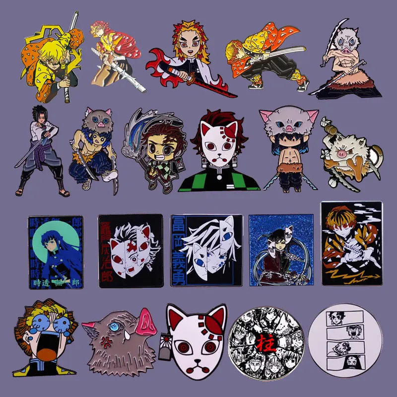 Креативные Мультяшные металлические булавки для лацканов брошь из японского