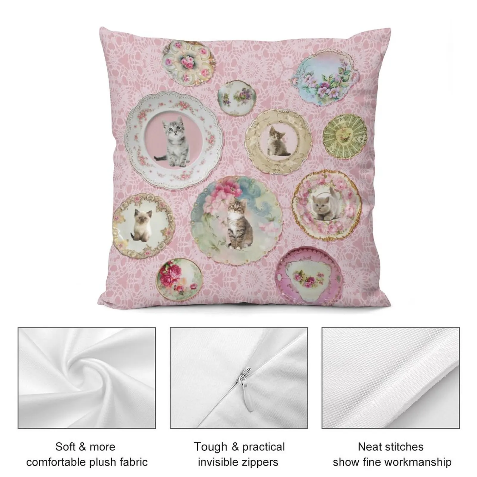 Школьная декоративная подушка Witchcraft с котенком и котом на мостике Umbridge