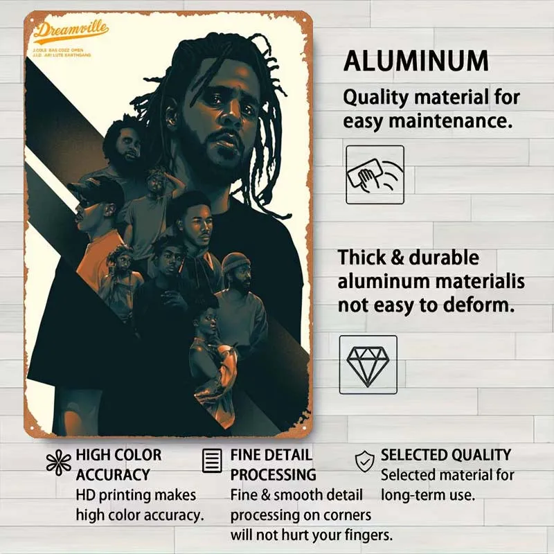 Металлические вывески JID плакаты в стиле рок-музыки украшения для домашнего