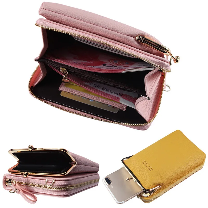 2023 New Women Long Wallet Shoulder Bag Female Wallets Clutch Lady Purse Zipper Phone Pocket Card Holder Ladies Carteras