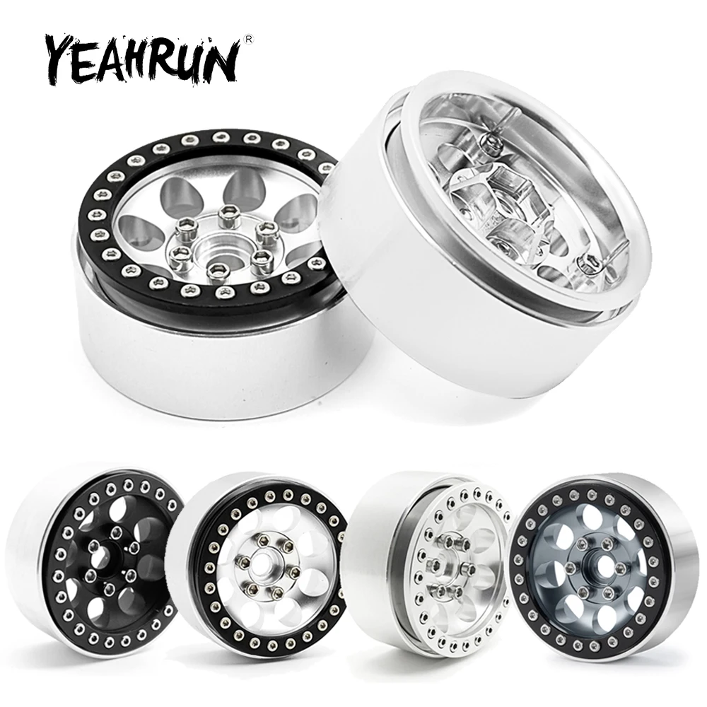 Колесные диски YEAHRUN 1 9 дюйма ступицы из алюминиевого сплава Ширина 25 мм для Axial SCX10