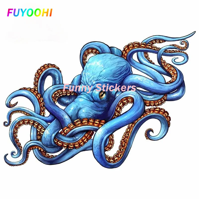 

FUYOOHI Play Stickers Kraken Deep Sea Monster Windshield Anime PVC Car Stickers Decal Refrigerator Surfboard RV Vinyl Car Wrap