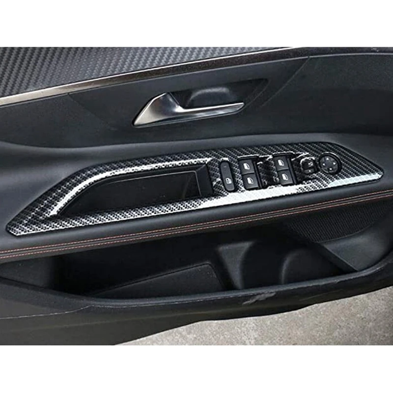 Для Peugeot 3008 GT 2017-2020 кнопки для подключения из углеродного волокна