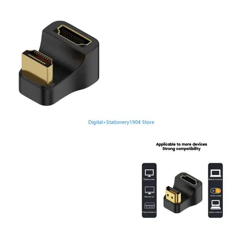 E06C HDMI-совместимый адаптер-удлинитель на 180 градусов «папа-мама»