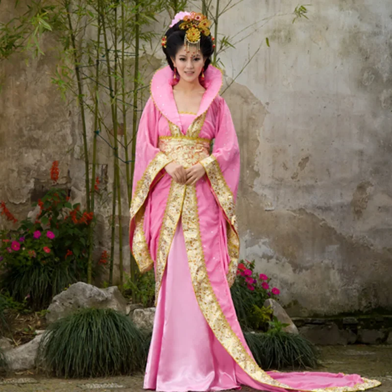 Древний костюм Тан Хань благородной наложницы со шлейфом императрицы принцессы