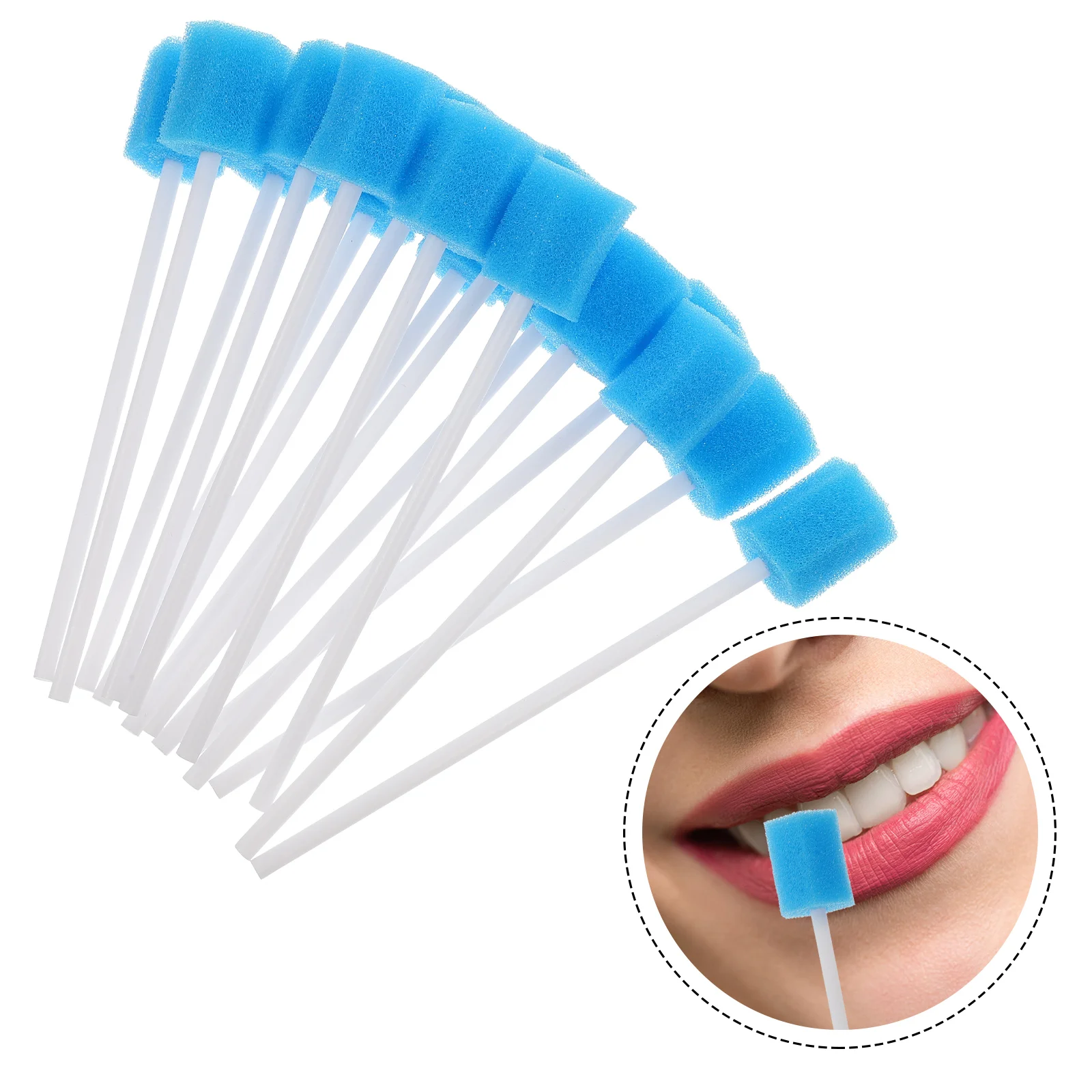 

50 Pcs Mouth Cleansing Sponge Cleaning Swabs Convenient People Oral Care Dental Accessories Sponges Stick Supplies