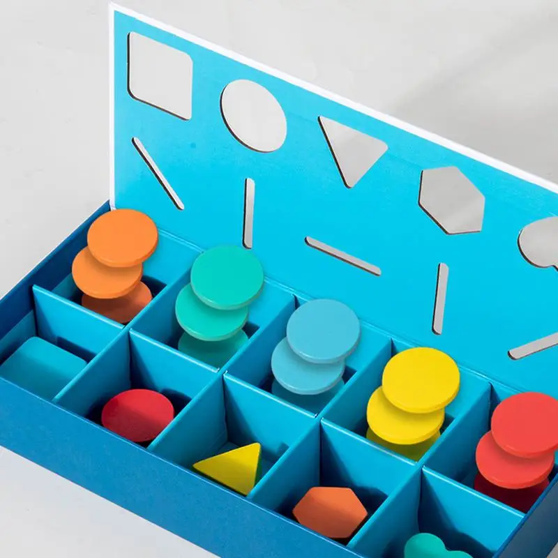 Игрушки для сортировки цветов деревянные игрушки-сортировщики форм блоки с