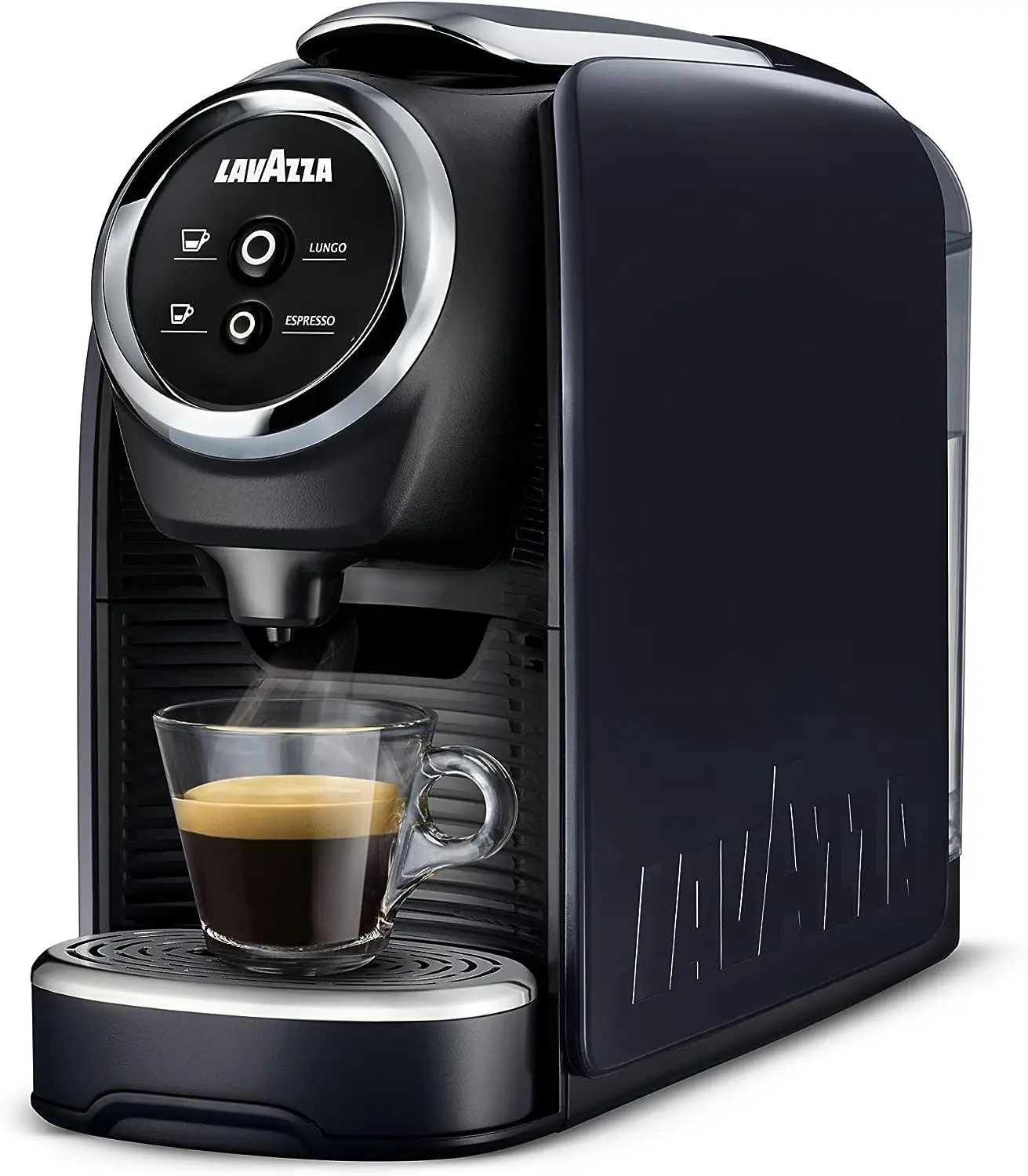 

BLUE Classy Mini Single Serve Espresso Coffee Machine LB 300, 5.3" x 13" x 10.2" 2 Coffee selections simple touch c