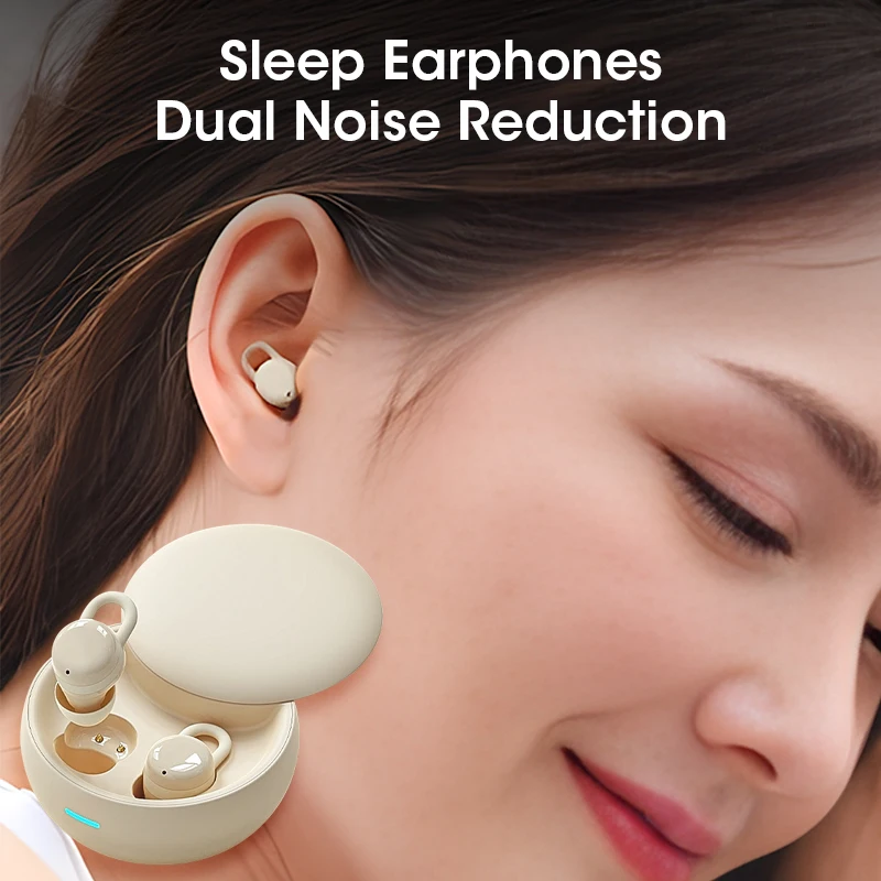 

Upgraded Wireless Sleeping Earbuds Bluetooth Earphones Invisible Noise Reduction TWS Headphones Comfortable Headset With Mic