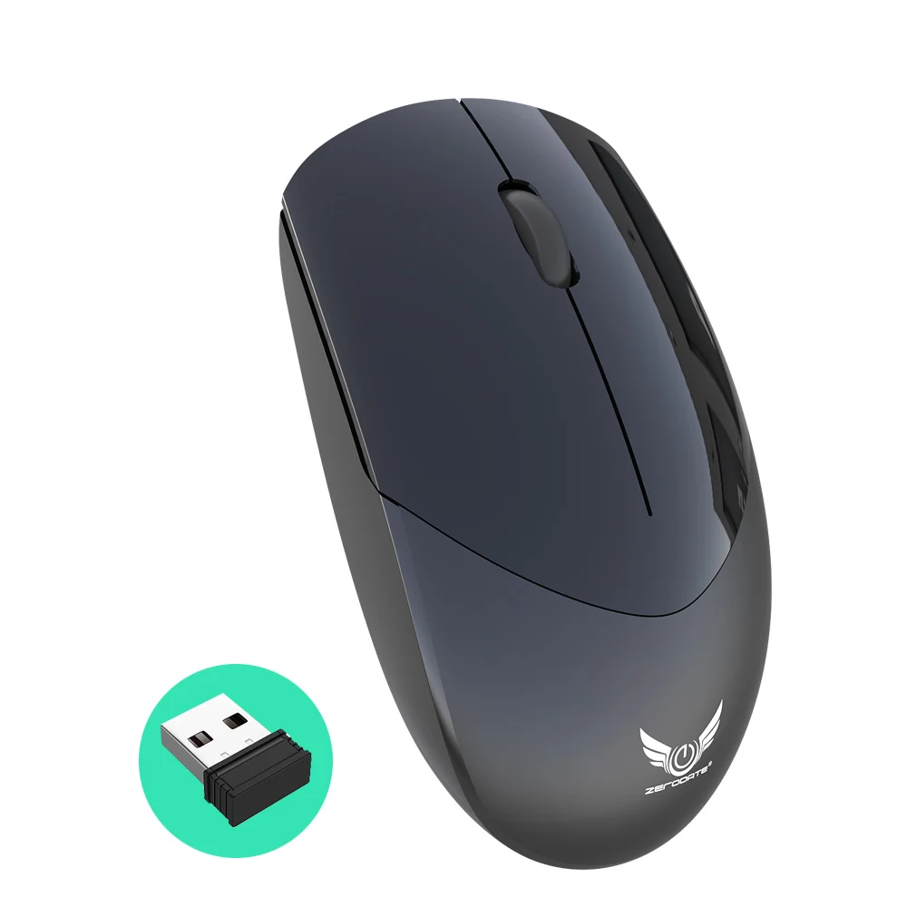 

2.4GHz Rechargeable Wireless Mice With USB Receiver Gamer 1600DPI Mouse For PC Laptop Computer Mute Mouse