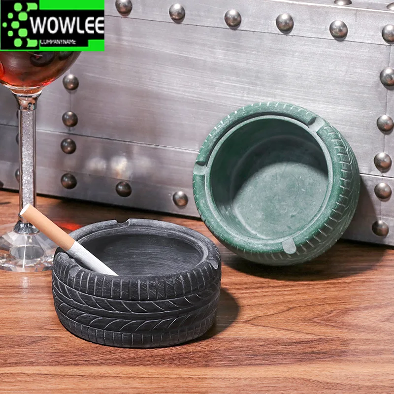 

1Pc Round Shape Ash Tray High Temperature Resistant Ashtray Home Desktop Ash Holder Smoking Accessories Cigar Ashtrays